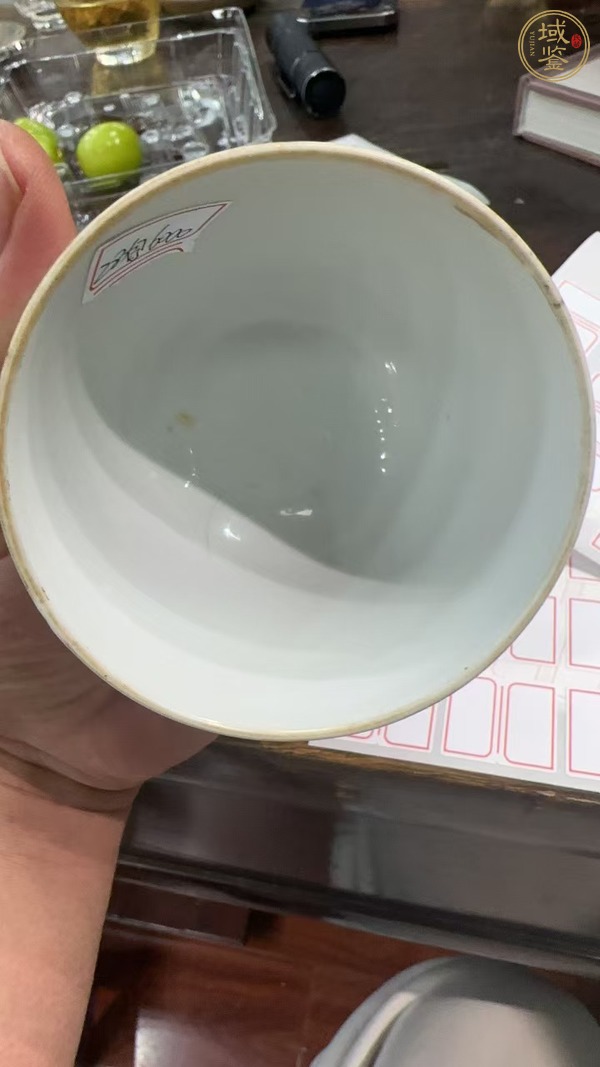 古玩陶瓷粉彩花鳥杯真品鑒賞圖