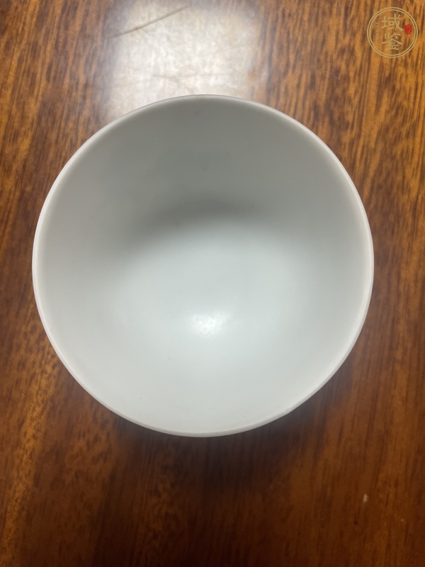 古玩陶瓷青花花卉紋茶碗，模糊，偏老真品鑒賞圖