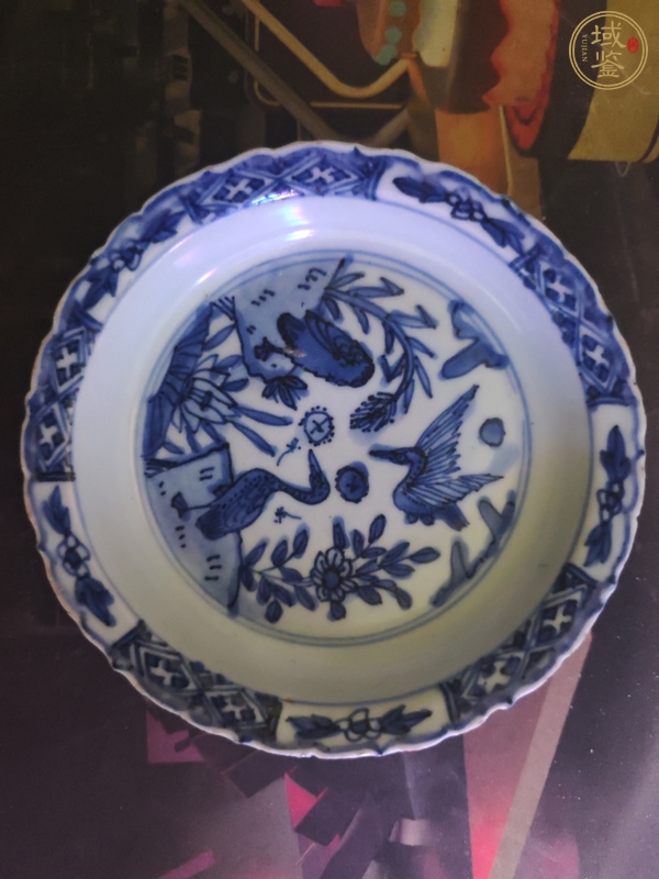 古玩陶瓷青花盤真品鑒賞圖