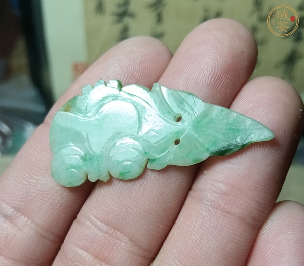 古玩玉器翡翠雕“金玉滿堂”花片真品鑒賞圖