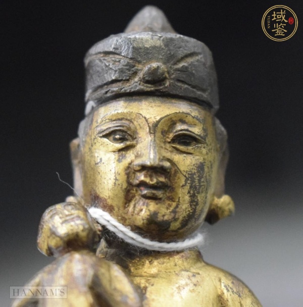 古玩銅器協(xié)侍一組造像真品鑒賞圖