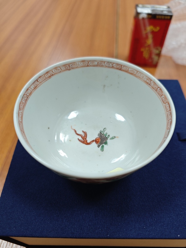 古玩陶瓷清康熙 青花五彩海水八怪碗拍賣,當前價格15000元