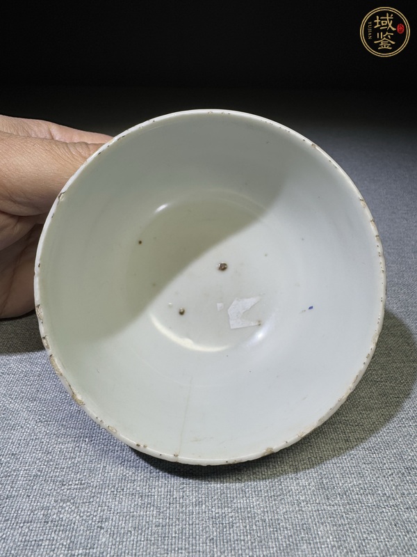 古玩陶瓷人物山水青花茶圓真品鑒賞圖