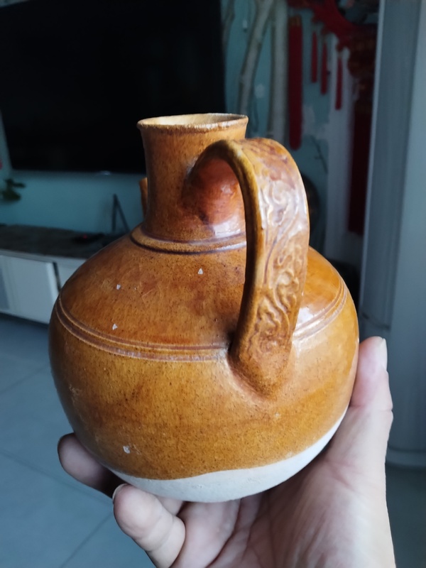 古玩轉賣黃釉執壺拍賣，當前價格288元