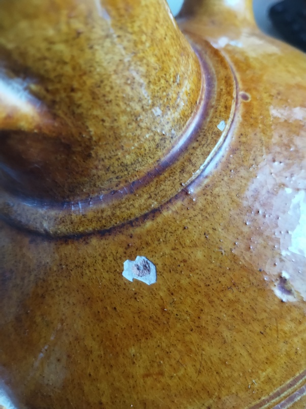 古玩陶瓷黃釉執壺拍賣，當前價格2800元