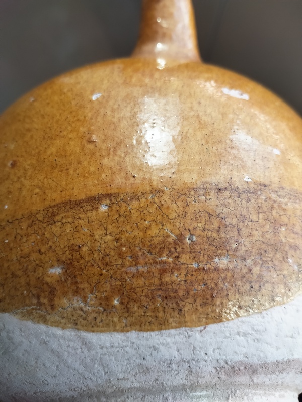 古玩陶瓷黃釉執壺拍賣，當前價格2800元