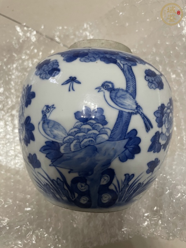 古玩陶瓷青花花鳥罐真品鑒賞圖