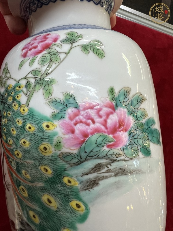 古玩陶瓷花鳥紋燈籠瓶真品鑒賞圖