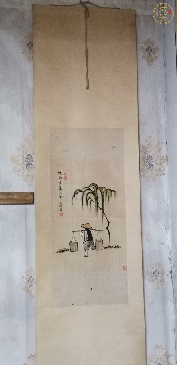 古玩字畫楊柳青，糞如金。真品鑒賞圖