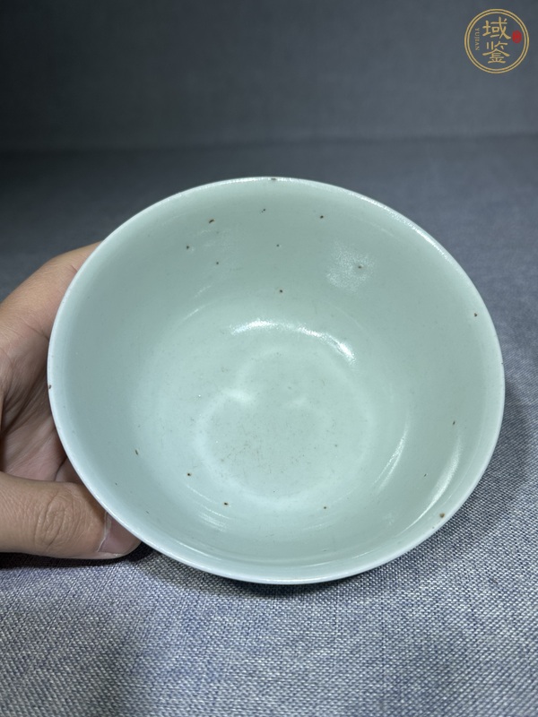 古玩陶瓷青花三多紋茶碗真品鑒賞圖