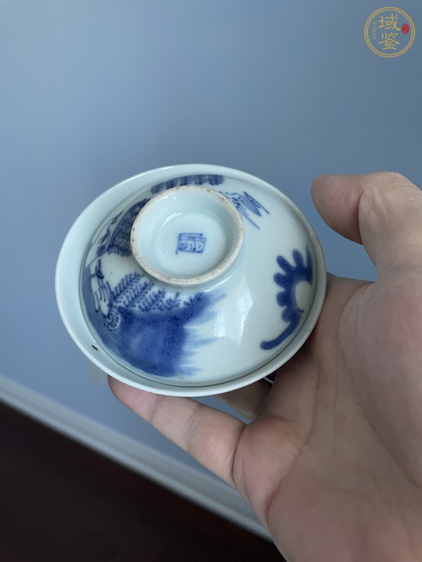 古玩陶瓷青花蓋杯真品鑒賞圖