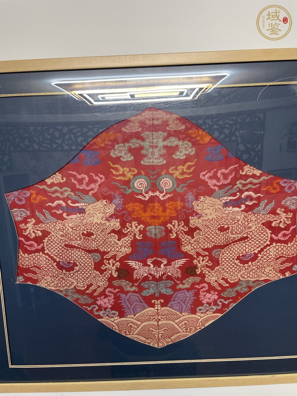 古玩雜項龍紋織金真品鑒賞圖