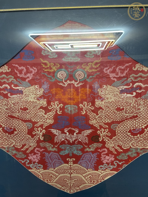 古玩雜項龍紋織金真品鑒賞圖