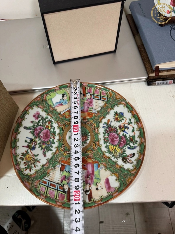 古玩陶瓷廣彩盤真品鑒賞圖