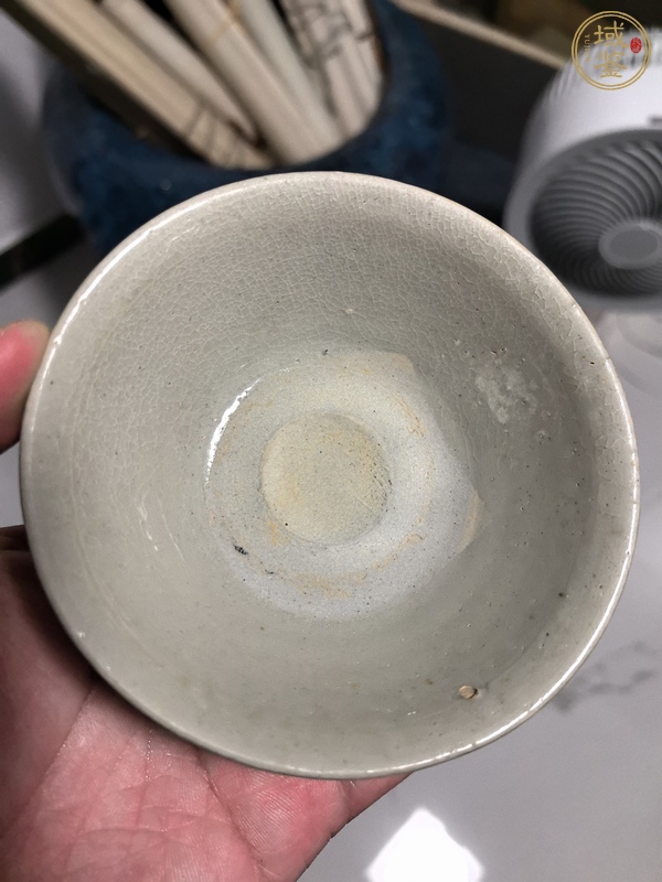 古玩陶瓷青白釉茶盞真品鑒賞圖