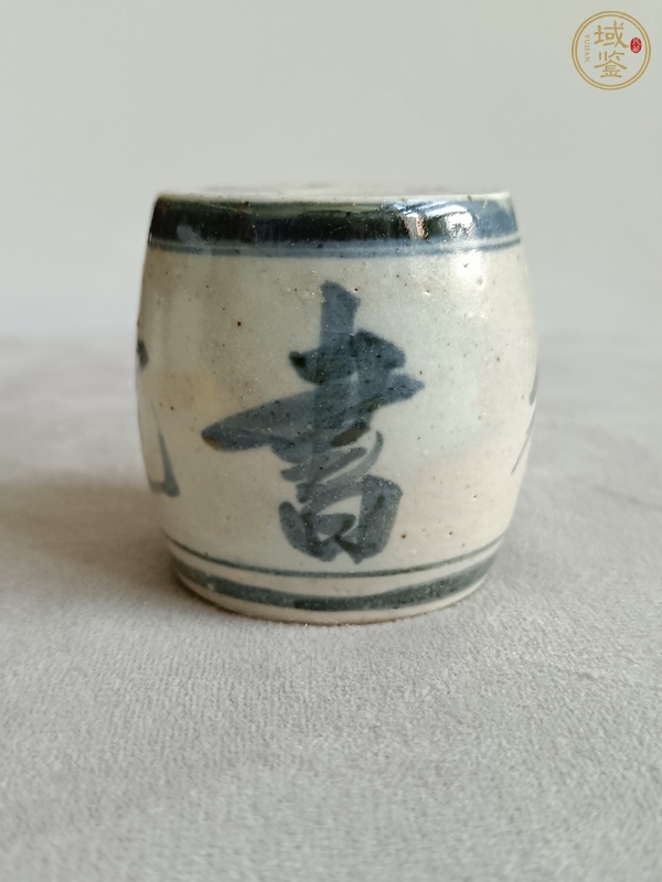 古玩陶瓷青花燭臺真品鑒賞圖