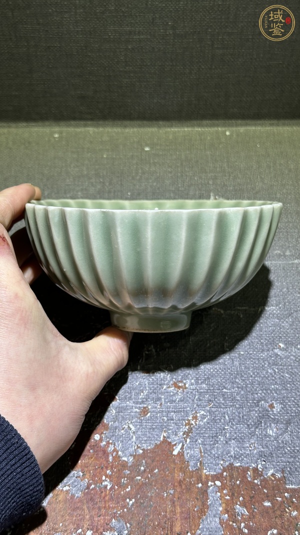 古玩陶瓷青釉茶圓真品鑒賞圖