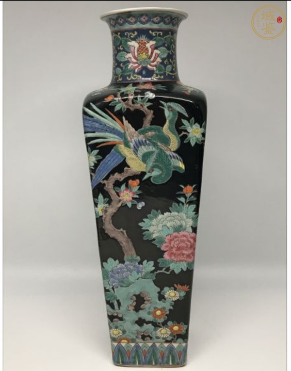 古玩陶瓷花鳥紋瓶真品鑒賞圖