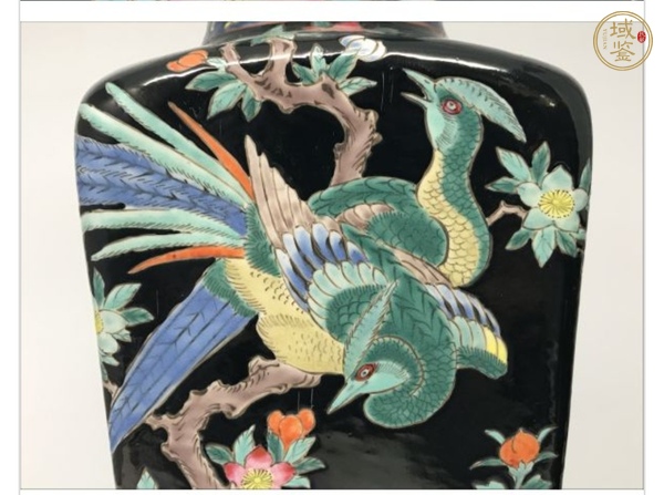 古玩陶瓷花鳥紋瓶真品鑒賞圖