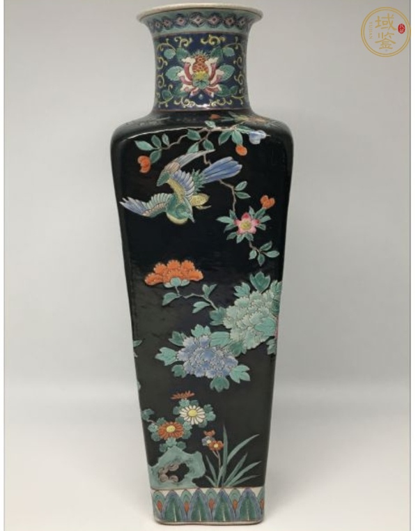 古玩陶瓷花鳥紋瓶真品鑒賞圖