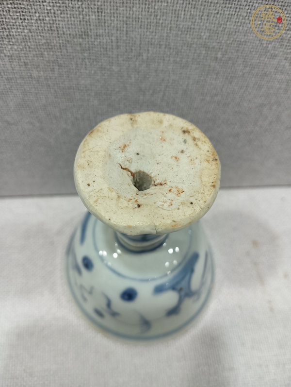 古玩陶瓷青花高足杯真品鑒賞圖