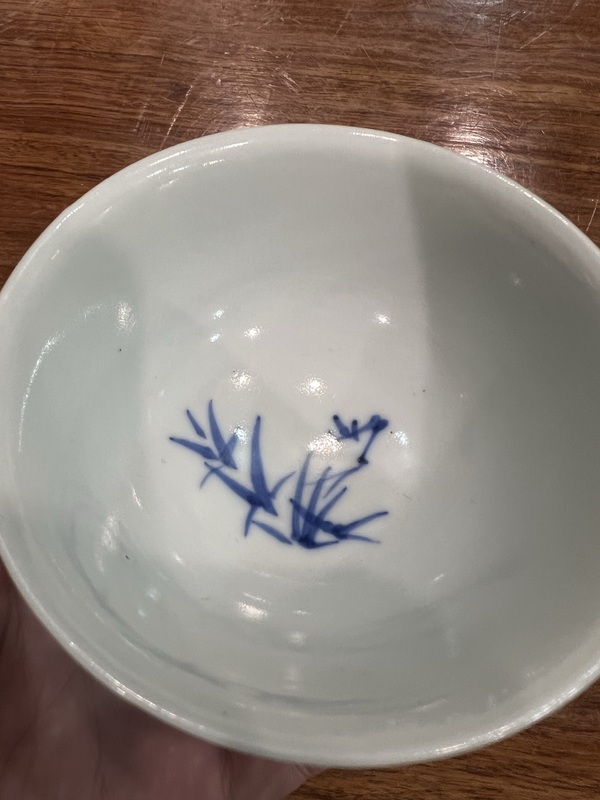 古玩陶瓷道光青花人物茶園拍賣(mài)，當(dāng)前價(jià)格3000元