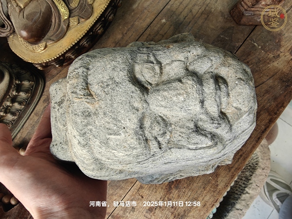 古玩雜項(xiàng)石人頭像真品鑒賞圖