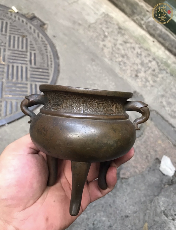 古玩銅器銅爐真品鑒賞圖