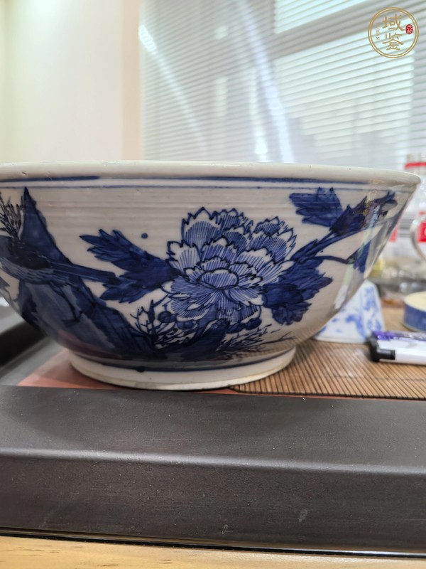 古玩陶瓷咸豐青花海碗真品鑒賞圖