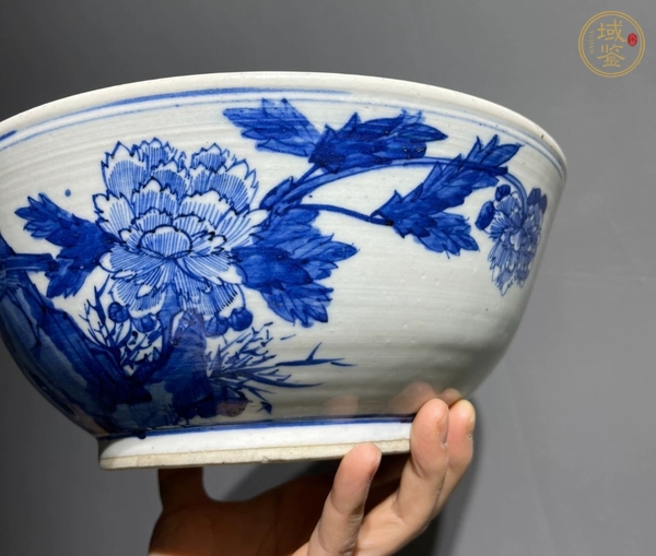 古玩咸豐青花海碗真品鑒賞圖