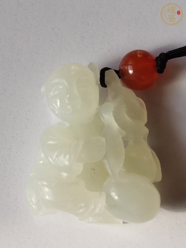 古玩玉器童子雕刻件真品鑒賞圖