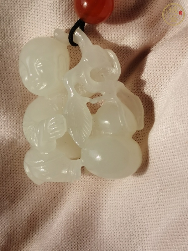 古玩玉器童子雕刻件真品鑒賞圖