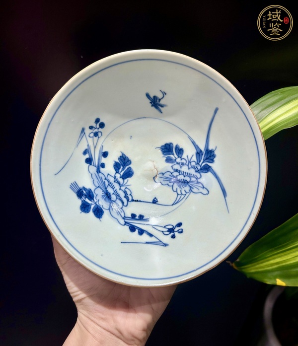 古玩花卉紋青花碗真品鑒賞圖