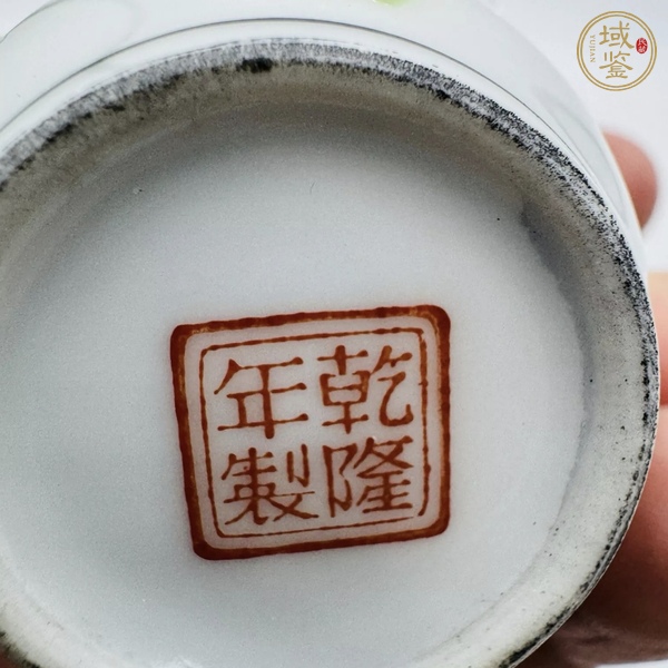 古玩陶瓷花鳥紋粉彩瓶真品鑒賞圖