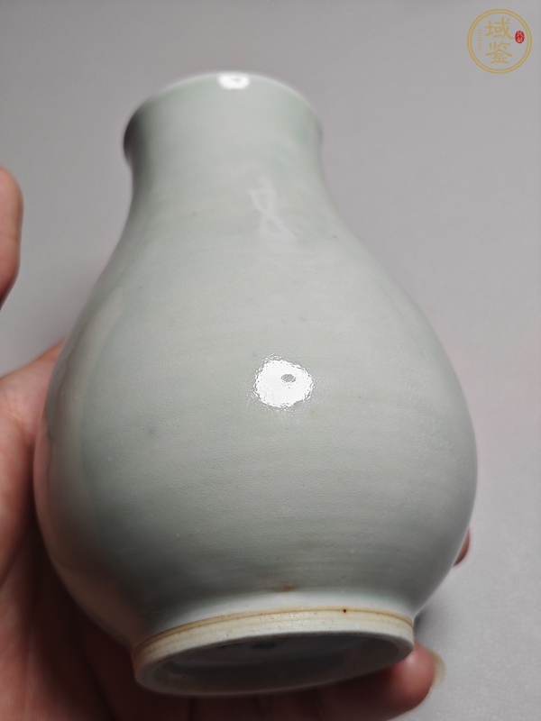 古玩陶瓷晚清釉里紅小尊真品鑒賞圖
