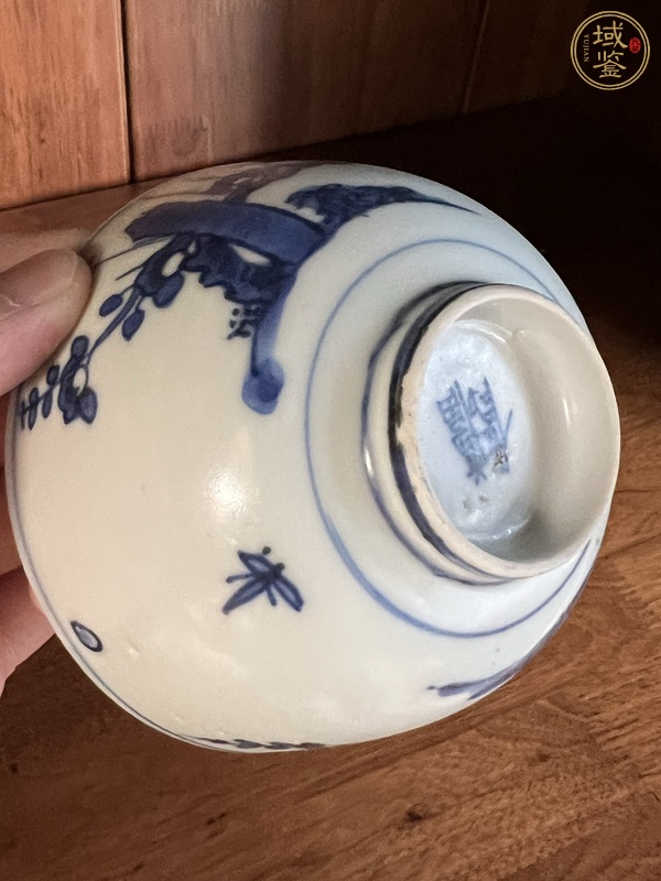 古玩陶瓷青花花鳥(niǎo)紋碗真品鑒賞圖