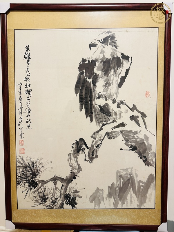 古玩字畫英雄獨立真品鑒賞圖