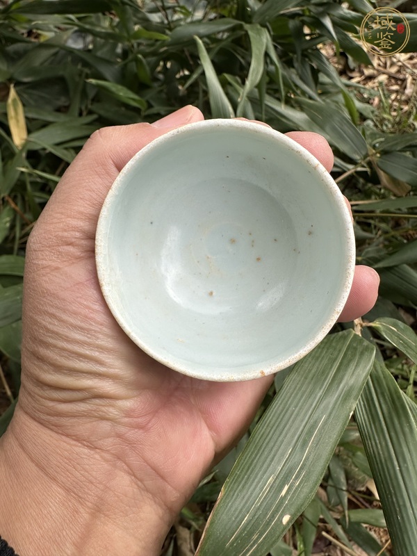 古玩陶瓷青白釉高足杯真品鑒賞圖