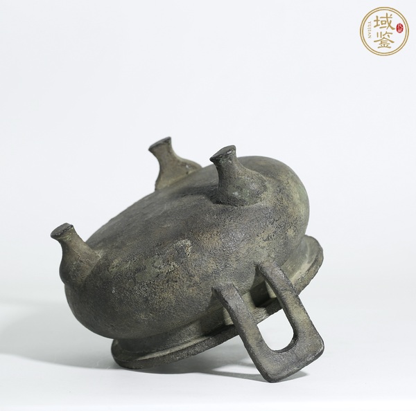 古玩銅器朝冠耳香爐真品鑒賞圖