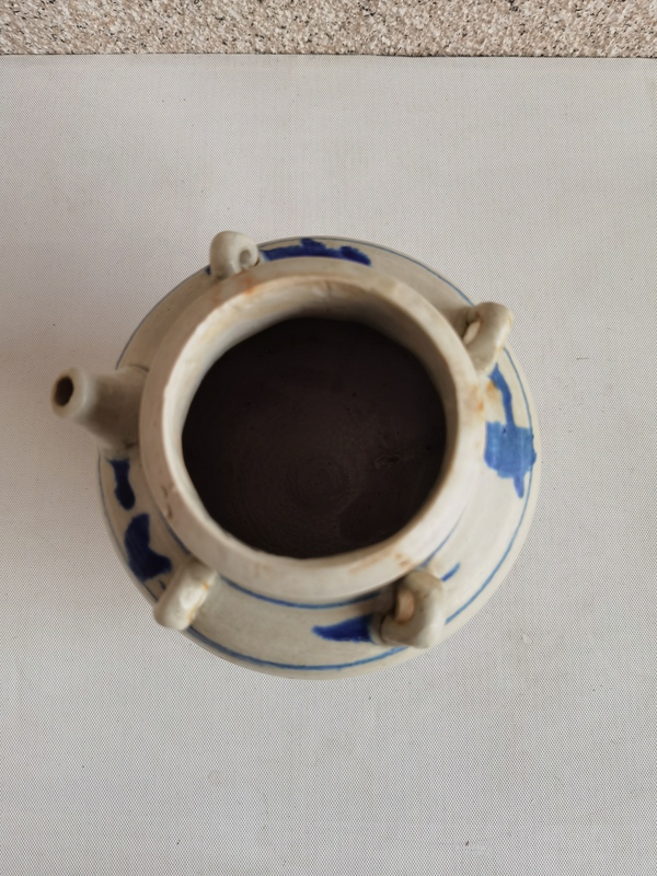 古玩陶瓷青花壽字四系壺拍賣,當前價格456元