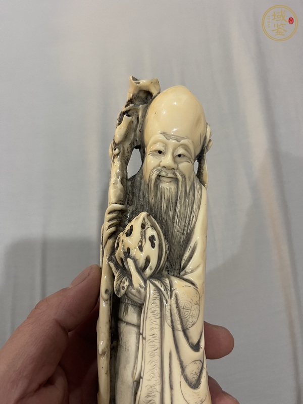 古玩雜項(xiàng)壽星老雕件真品鑒賞圖