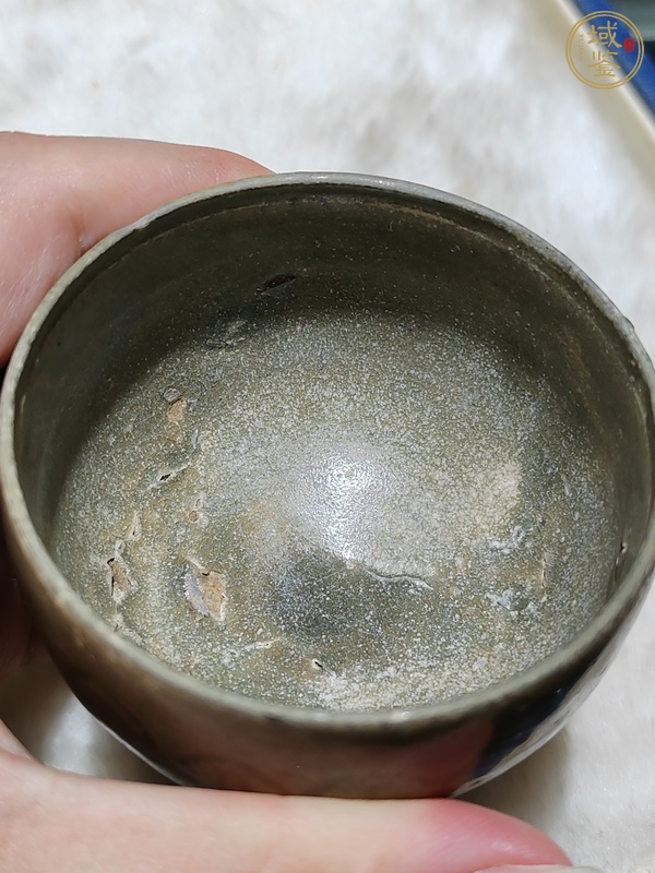 古玩陶瓷越窯盞托茶器一套真品鑒賞圖