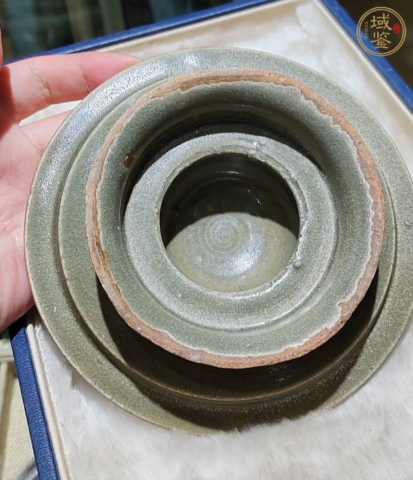 古玩陶瓷越窯盞托茶器一套真品鑒賞圖