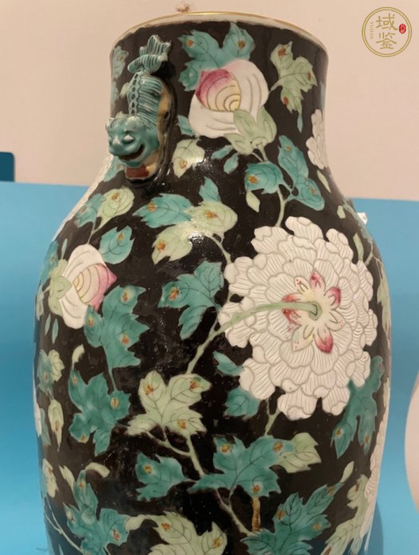 古玩陶瓷花卉紋粉彩瓶真品鑒賞圖