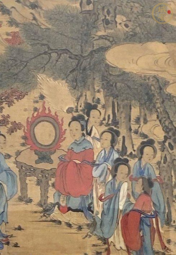 古玩字畫(huà)佚名人物畫(huà)真品鑒賞圖