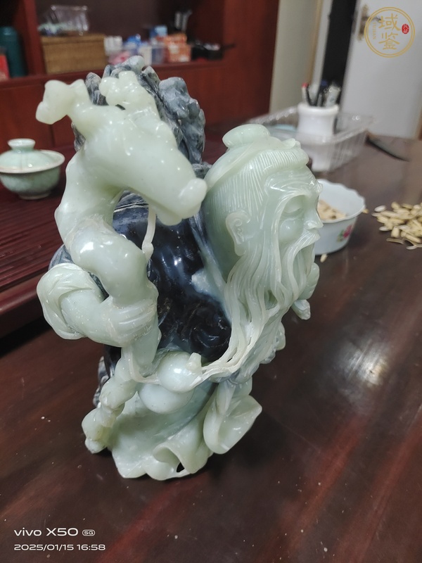 古玩玉器獨(dú)山玉壽星擺件真品鑒賞圖