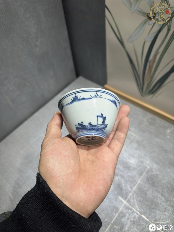 古玩陶瓷青花杯真品鑒賞圖