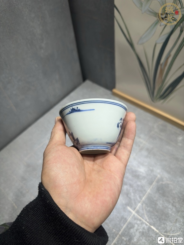 古玩陶瓷青花杯真品鑒賞圖