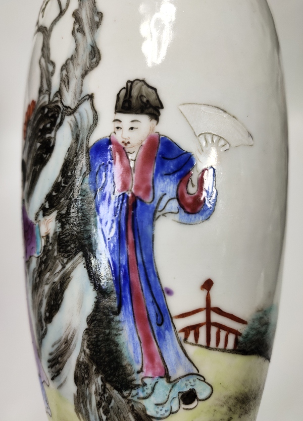 古玩陶瓷民國·粉彩人物故事紋瓶拍賣,當(dāng)前價格4369元