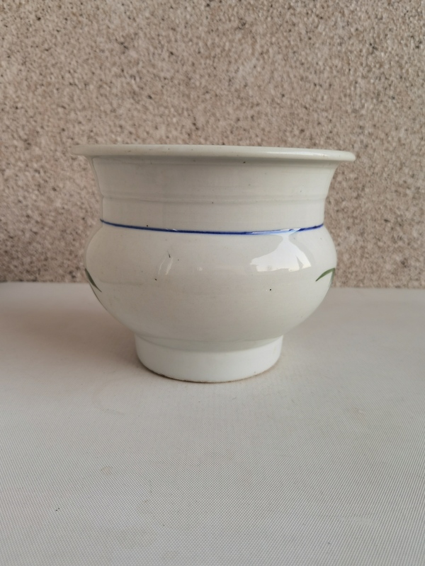 古玩陶瓷釉下彩繪竹報(bào)平安花囊拍賣,當(dāng)前價(jià)格580元
